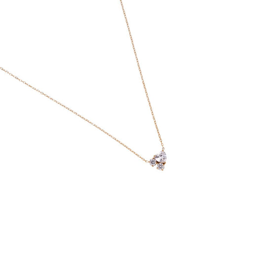 Halskette "Love Connection Diamond" Edelstahl 14K vergoldet