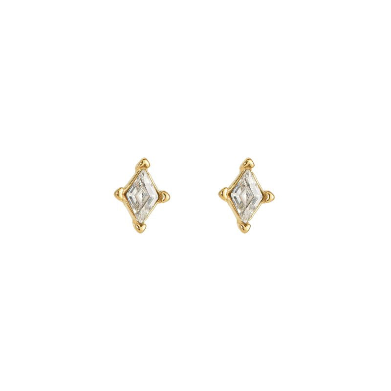 Ohrstecker "Kite Diamonds" Edelstahl 14K vergoldet