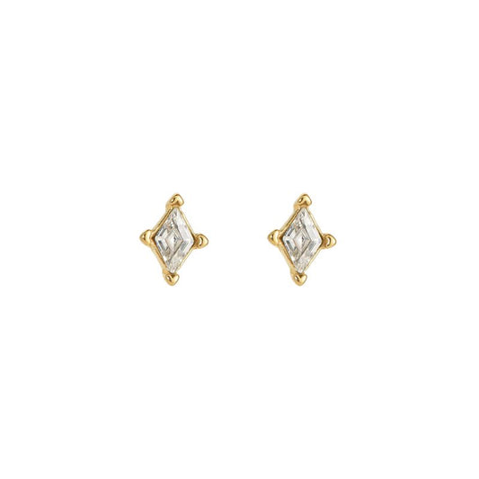 Ohrstecker "Kite Diamonds" Edelstahl 14K vergoldet