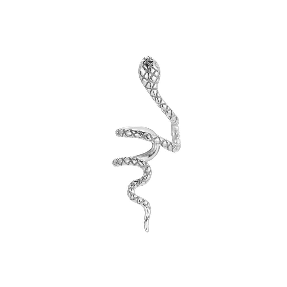 Earcuff "Slithering Viper" Edelstahl 14K vergoldet in zwei Farben