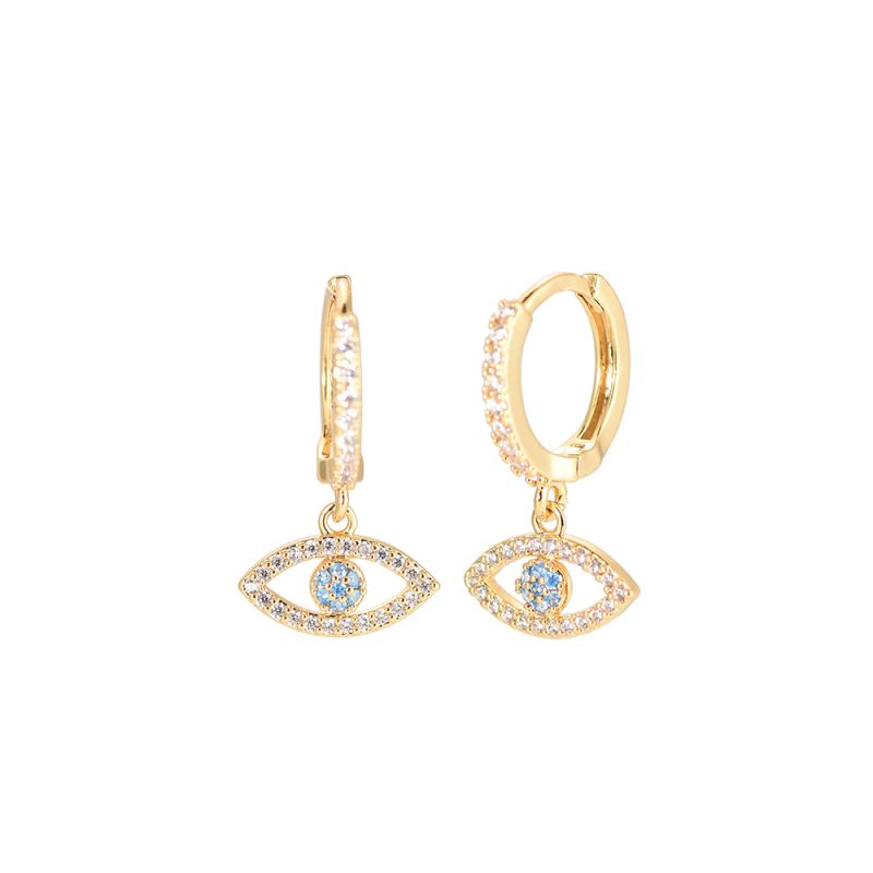 Ohrringe "Diamond Iris" 14K vergoldet in drei Farben