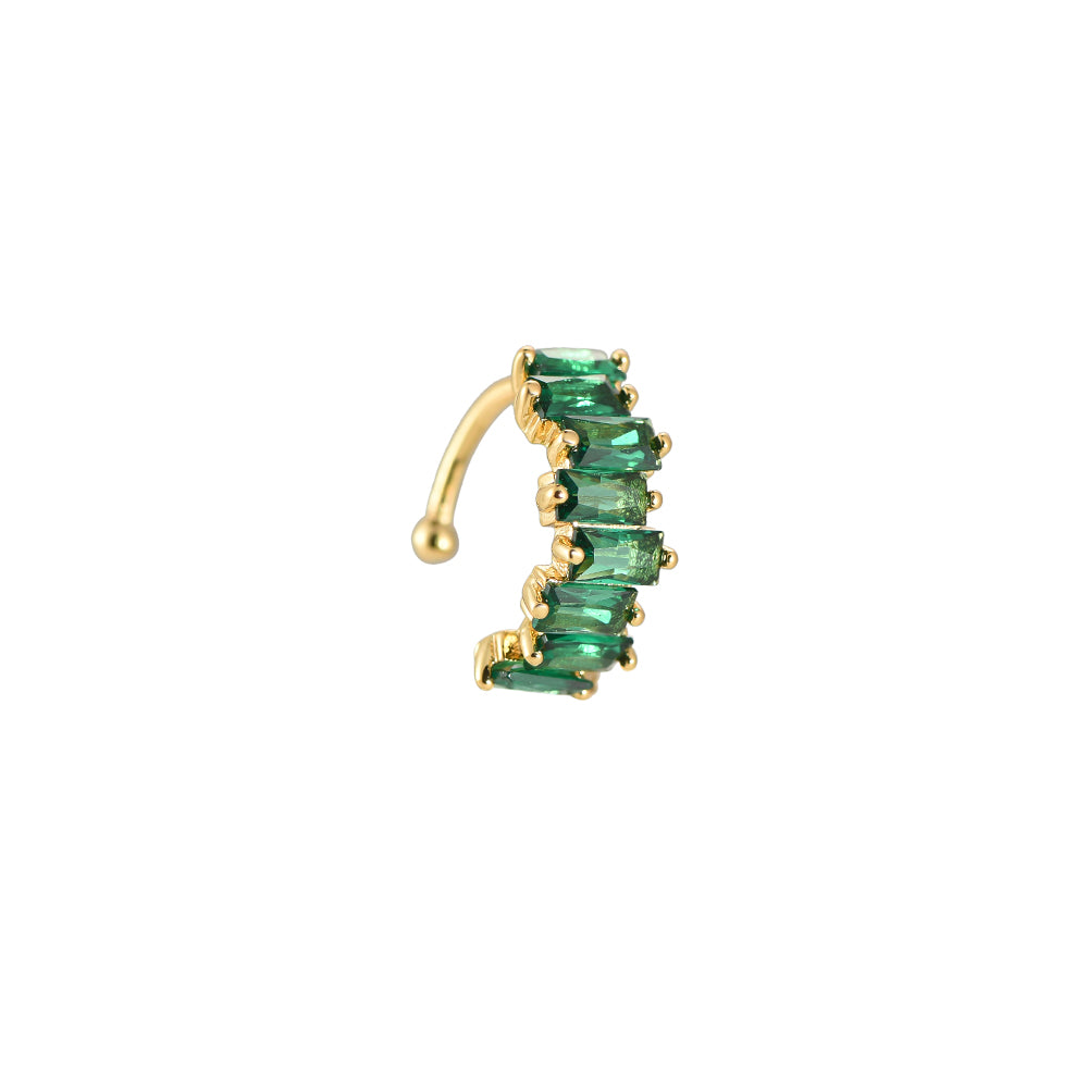 Ear Cuff "Shaky Stairway Diamonds" 14K vergoldet in fünf Farben