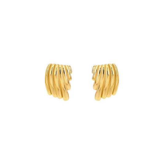 Ohrringe "Golden Swings" Edelstahl 14K vergoldet