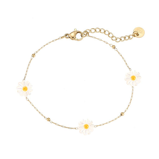 Armband "Daisy" Edelstahl 14K vergoldet