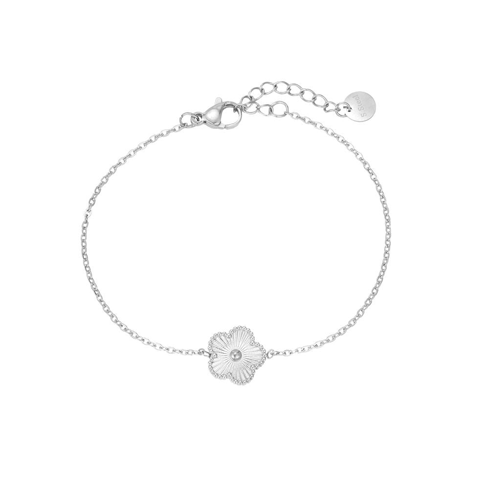 Armband "Bigger Flower" Edelstahl 14K vergoldet in zwei Farben