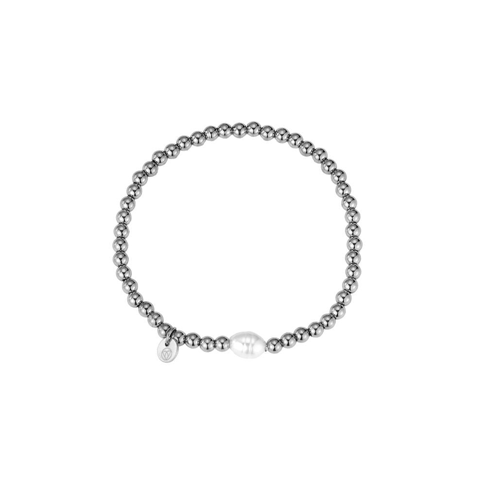 Armband "Pearl Love" Edelstahl 14K vergoldet in zwei Farben