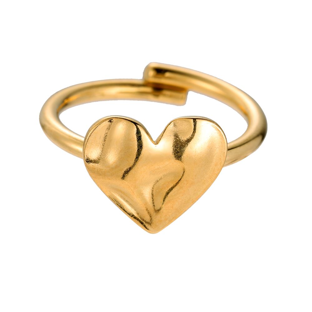 Ringe "Eternal Heart" Edelstahl 14K vergoldet in zwei Farben