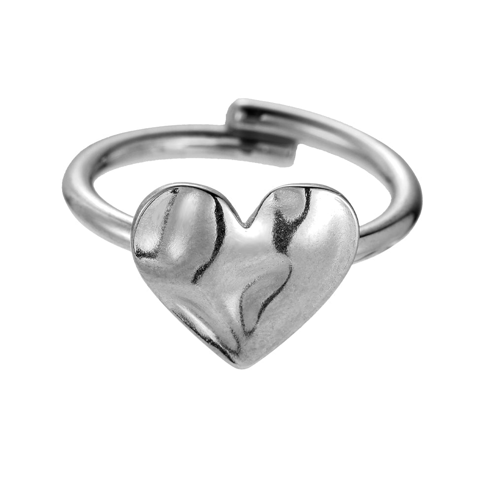 Ringe "Eternal Heart" Edelstahl 14K vergoldet in zwei Farben