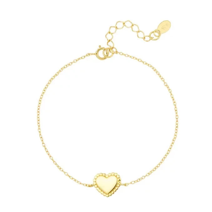 Armband "Heart" 925er Silber 18K vergoldet