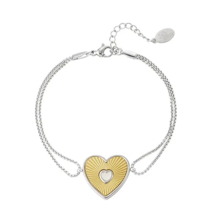 Armband "Lovely" Edelstahl 14K vergoldet