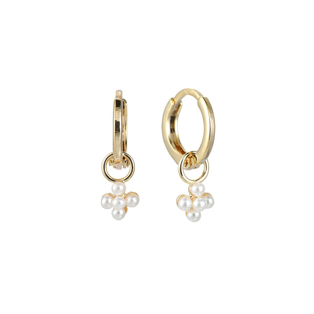 Ohrringe "Pilie Mini Pearls" 14K vergoldet in zwei Farben