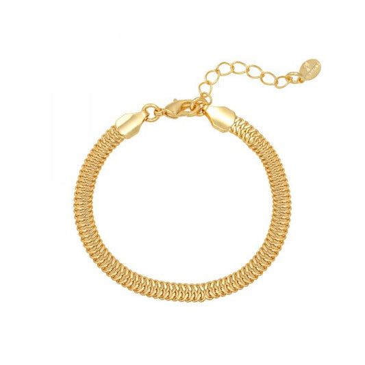 Armband "Snaky Chain" 18K vergoldet