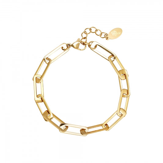 Armband "Chunky" Edelstahl 18K vergoldet