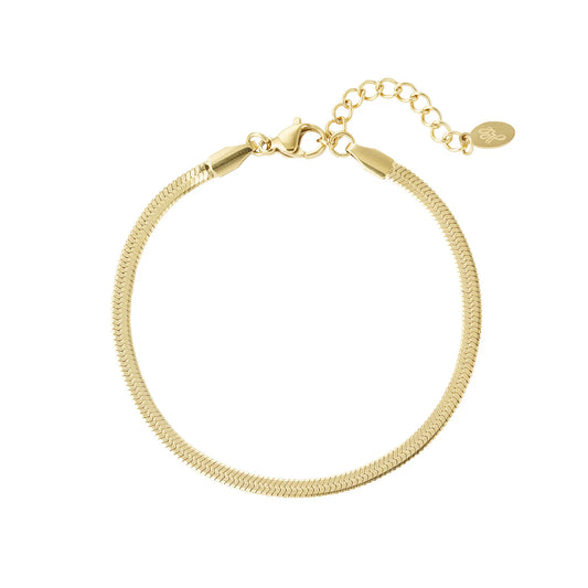 Armband "Simple II" Edelstahl 18K vergoldet in zwei Farben