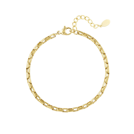 Armband "Simple" Edelstahl 18K verfolgen in zwei Farben