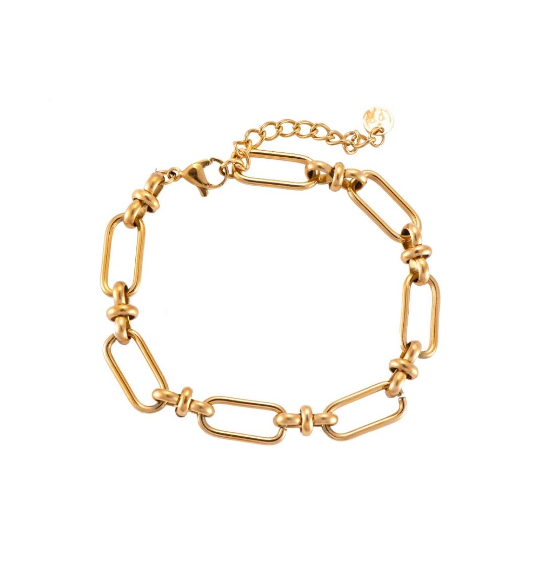 Armband "Palina Chain" Edelstahl 14K vergoldet in zwei Farben