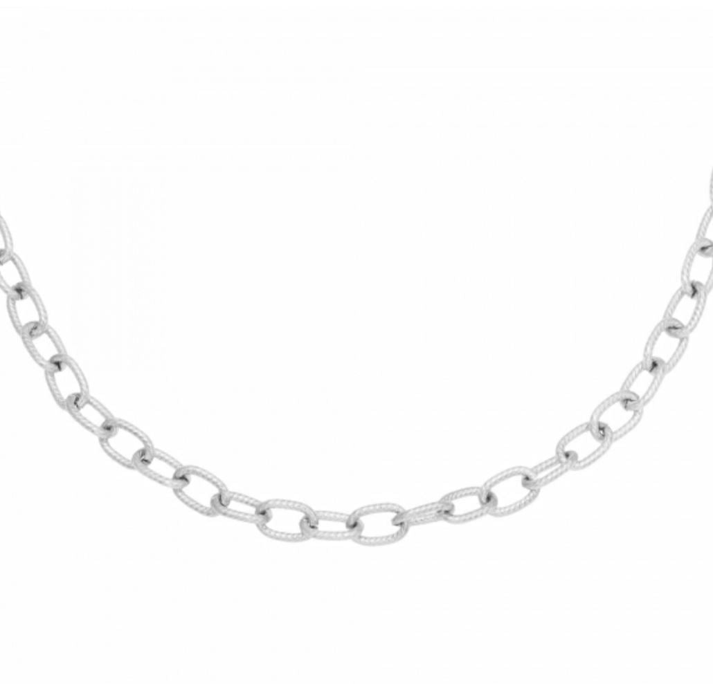 Halskette "Chiseled Chain" Edelstahl 18K vergoldet