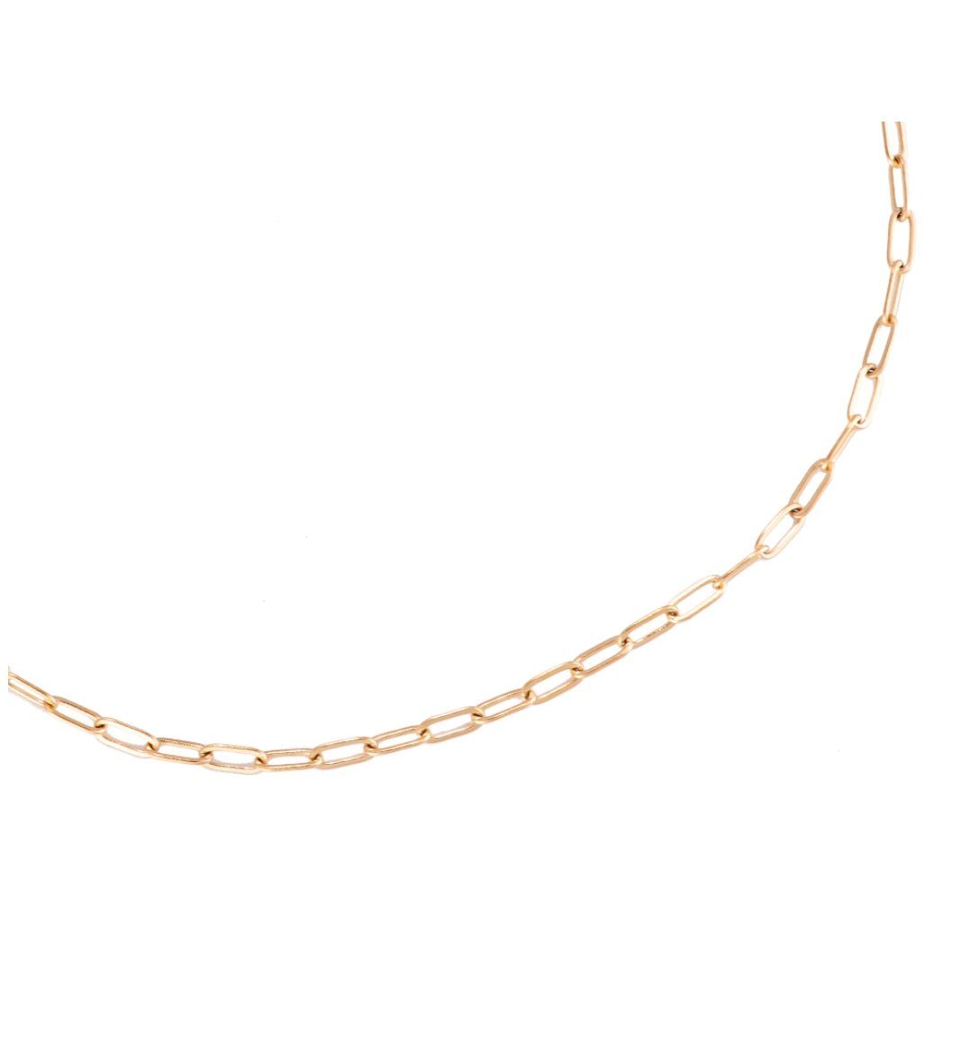 Halskette "Fine Round Chain" Edelstahl 14K vergoldet