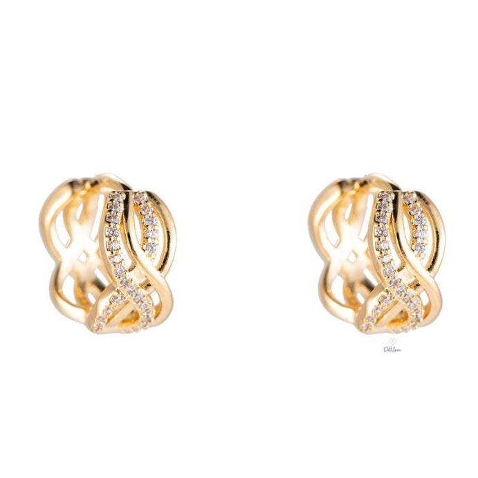 Ohrringe "Infinity" 14K vergoldet